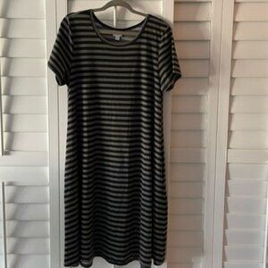 Striped LuLaroe Carly Dress
